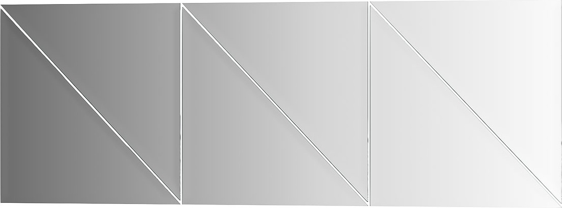 BY 1517 Зеркальная плитка с фацетом 10 mm - комплект 6 шт EVOFORM Refractive