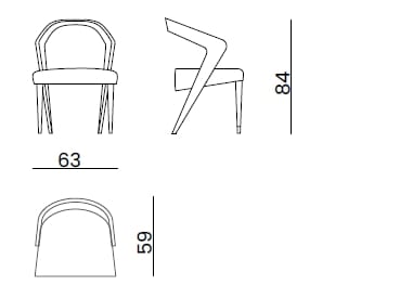 Кожаный мягкий стул Bizzotto Italia Atmosphera ARCH-00127967 - Вид №5