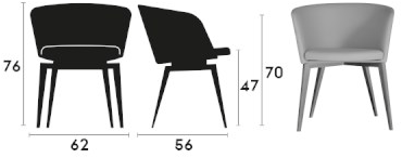 Capdell Стул из дуба с подлокотниками sun-id-1385965 - Вид №1