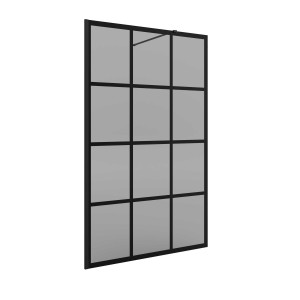 26370 SALGAR Душевая перегородка BLACK HEAVEN проходная с противоизвестковыми рамами Fumé Frame600 - 800x 1950 мм