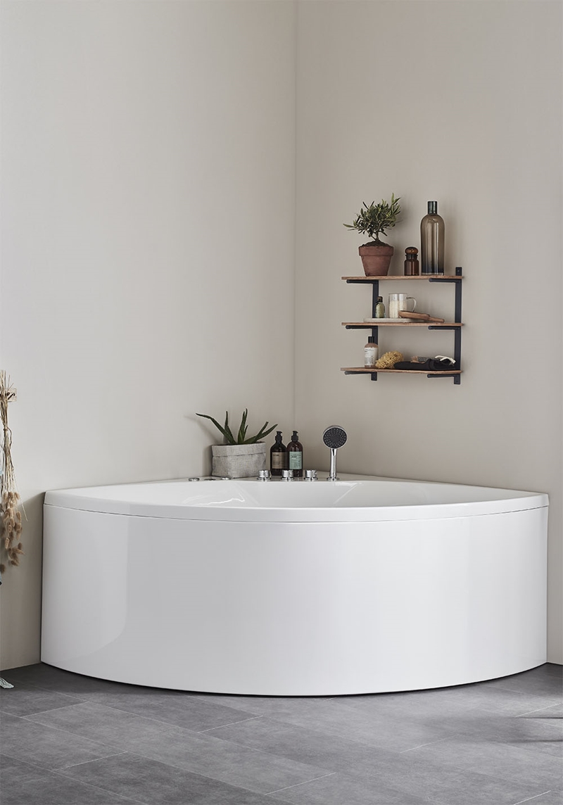 133 Массажные Ванны Star 140 Platinum + Смеситель Noro  Белый  - Вид №1