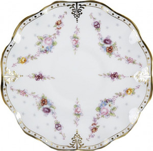 52731 Royal Crown Derby Тарелка десертная Royal Crown Derby 16см "Роял Антуанетта" Фарфор костяной