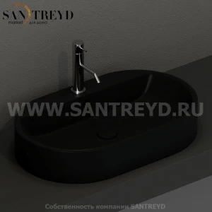 028531 Накладная раковина на столешницу  овальная Kerasan Nolita