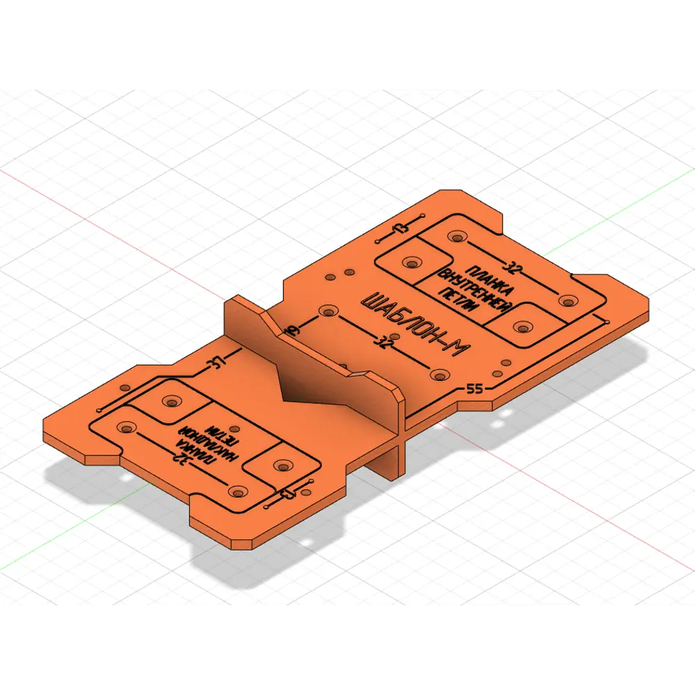 ЛЕВША - Шаблон-кондуктор для точной разметки мебельных петель 86489608 STLM-0069388 - Вид №3