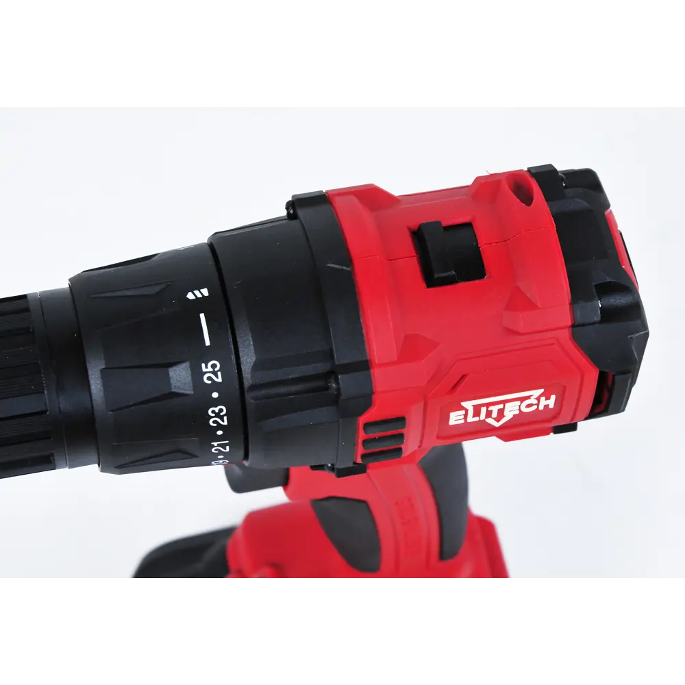 Дрель-шуруповерт аккумуляторная Elitech ДА 18БЛ2 E2201.011.02, 18 В Li-ion 2x4 Ач STLM-2093326 - Вид №9