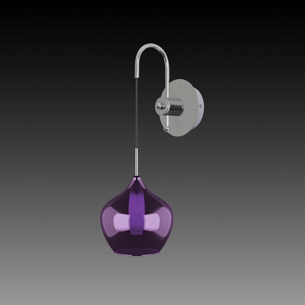 Бра Lightstar Pentola 803549 LIGHTSTAR  078626 Прозрачный;серебро;фиолетовый  - Вид №1