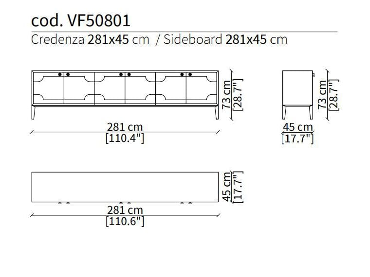 Деревянный шкаф Vittoria Frigerio CRIVELLI ARCH-00016445 - Вид №1