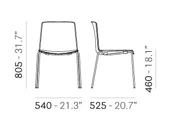 Пластиковый штабелируемый стул для ресторана Pedrali Tweet ARCH-00146350 - Вид №9