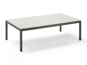 Прямоугольный садовый столик с керамической столешницей