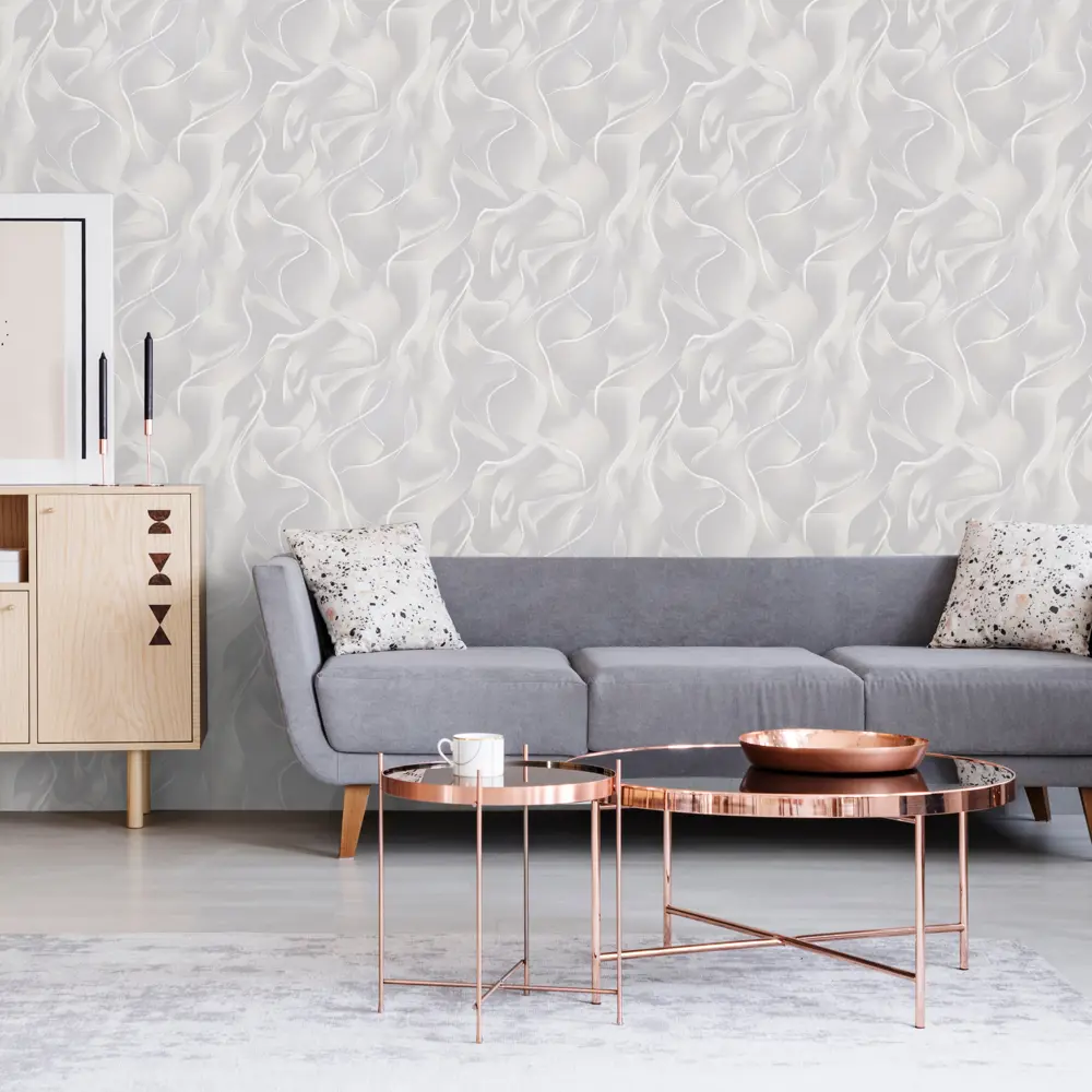 Victoria Stenova Glamour - серые флизелиновые обои премиум-класса 87904532 STLM-0076125 - Вид №3