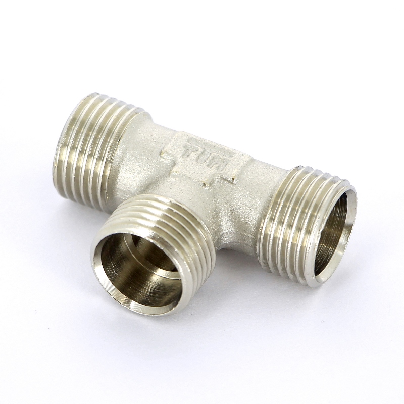 Тройник Н никелированный конусный TIEMME 1/2"(16)K 1640004 - Вид №1