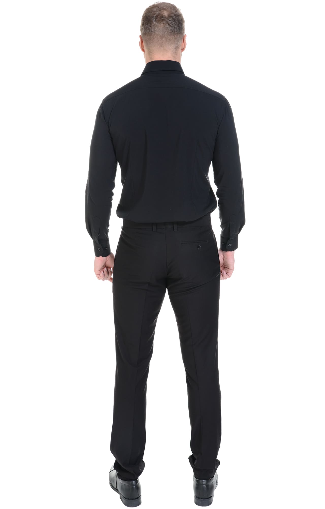 62479 Рубашка мужская  black El-Risto  Корпоративная одежда  размер 42/170-176  - Вид №7