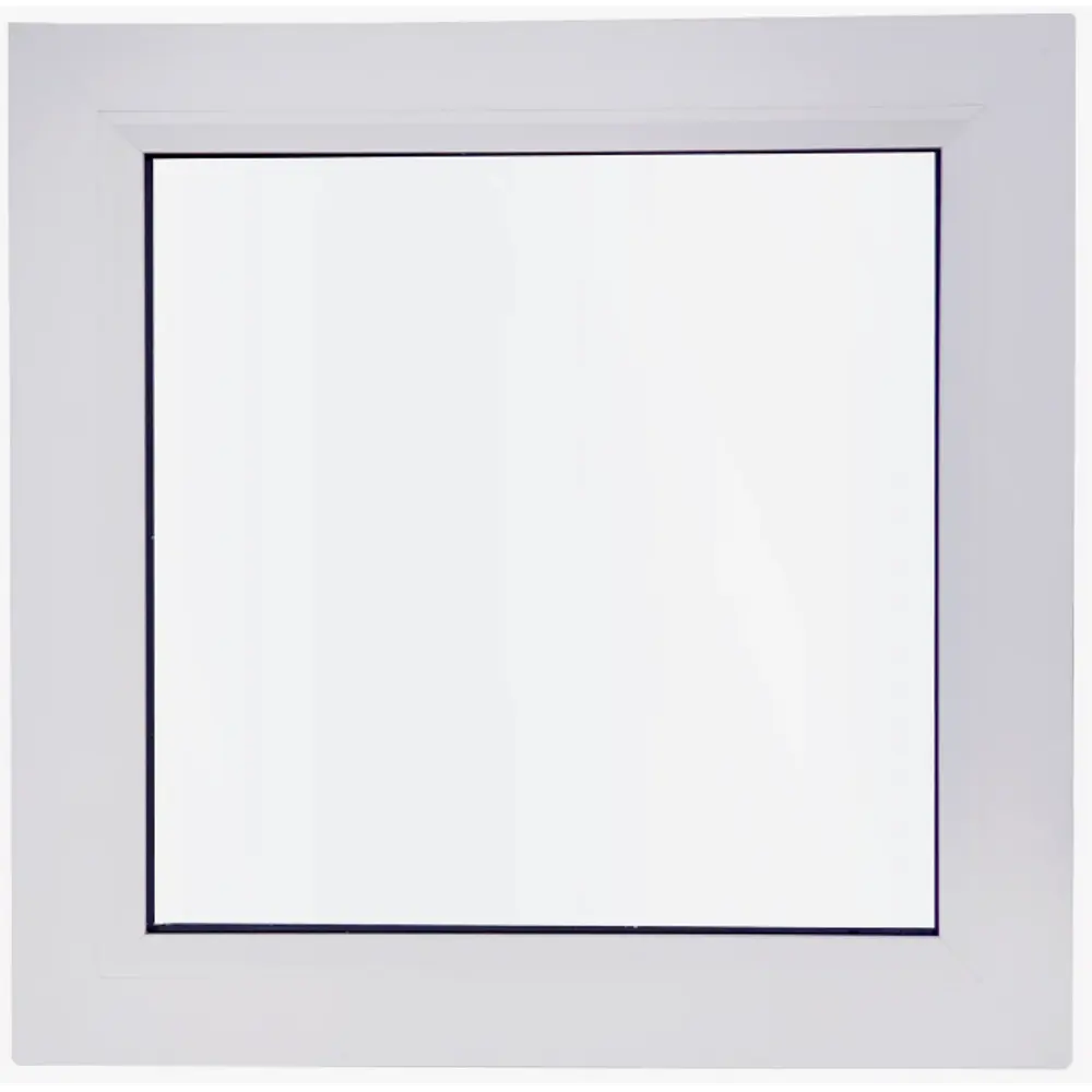 Пластиковое окно ПВХ Deceuninck глухое 500x500 мм (ВхШ) однокамерный стеклопакет белый (с двух сторон) STLM-2162842