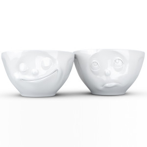 T01.23.01 Набор из 2 чаш tassen happy & oh please 200 мл белый Tassen by FIFTYEIGHT PRODUCTS