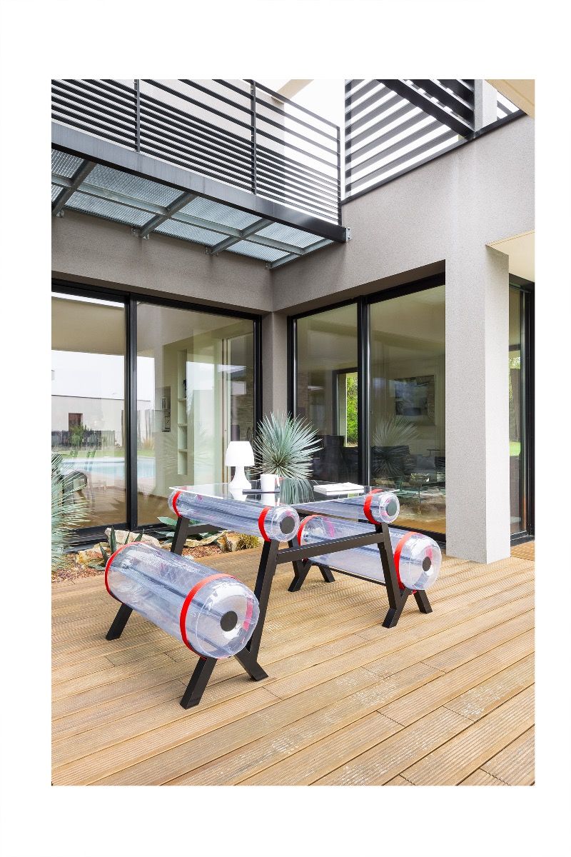 MOJOW ZIBA стол 1м Прозрачный TZCN1001TR - Вид №1