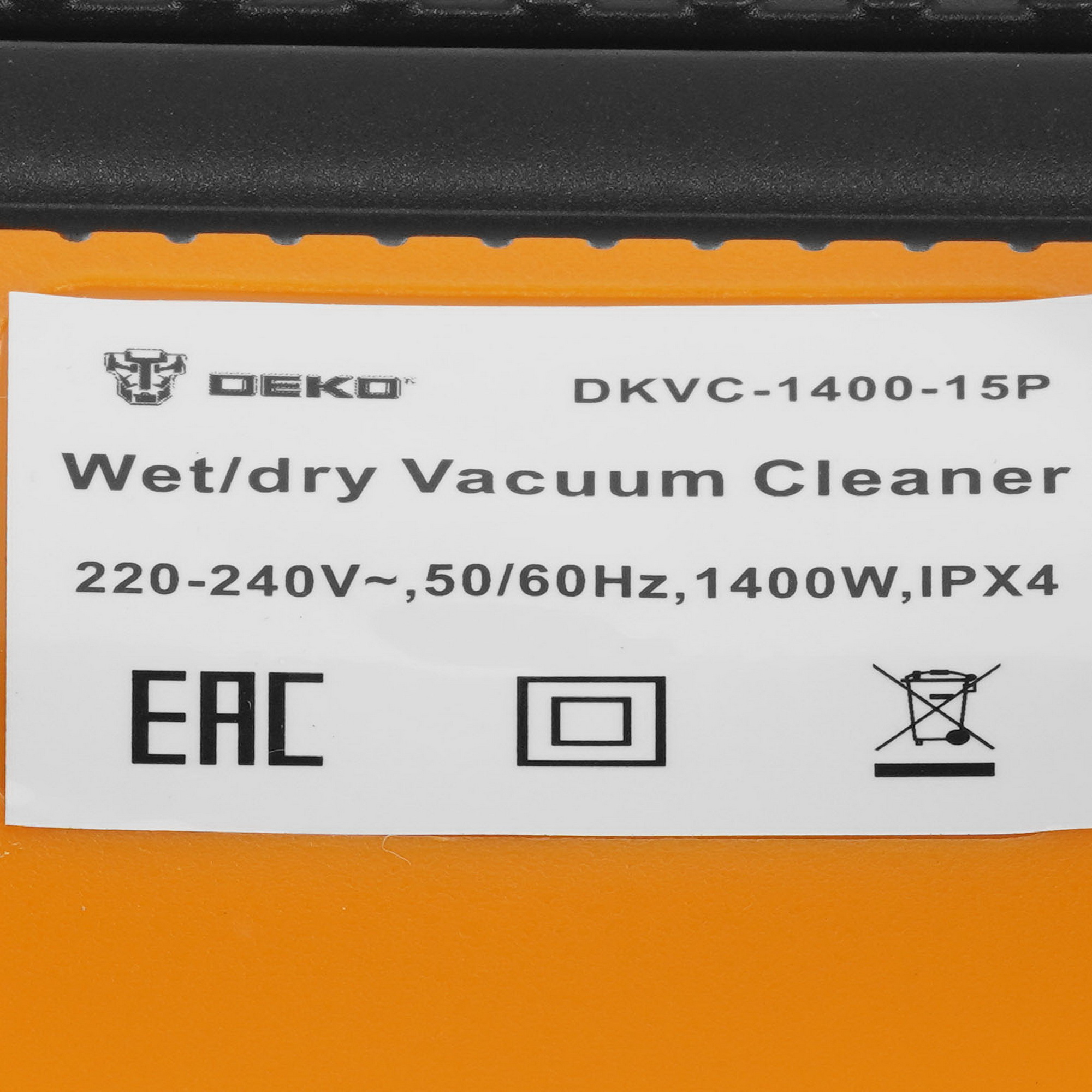 Строительный пылесос  DEKO DKVC-1400-15P 5422325 STDN-0065813 - Вид №4