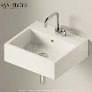 50589016 Подвесная раковина настенная прямоугольная Ceramica Flaminia Acquagrande белая