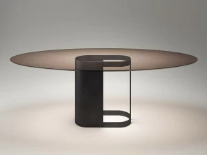 ROSSATO ARREDAMENTI Овальный обеденный стол из стекла Home