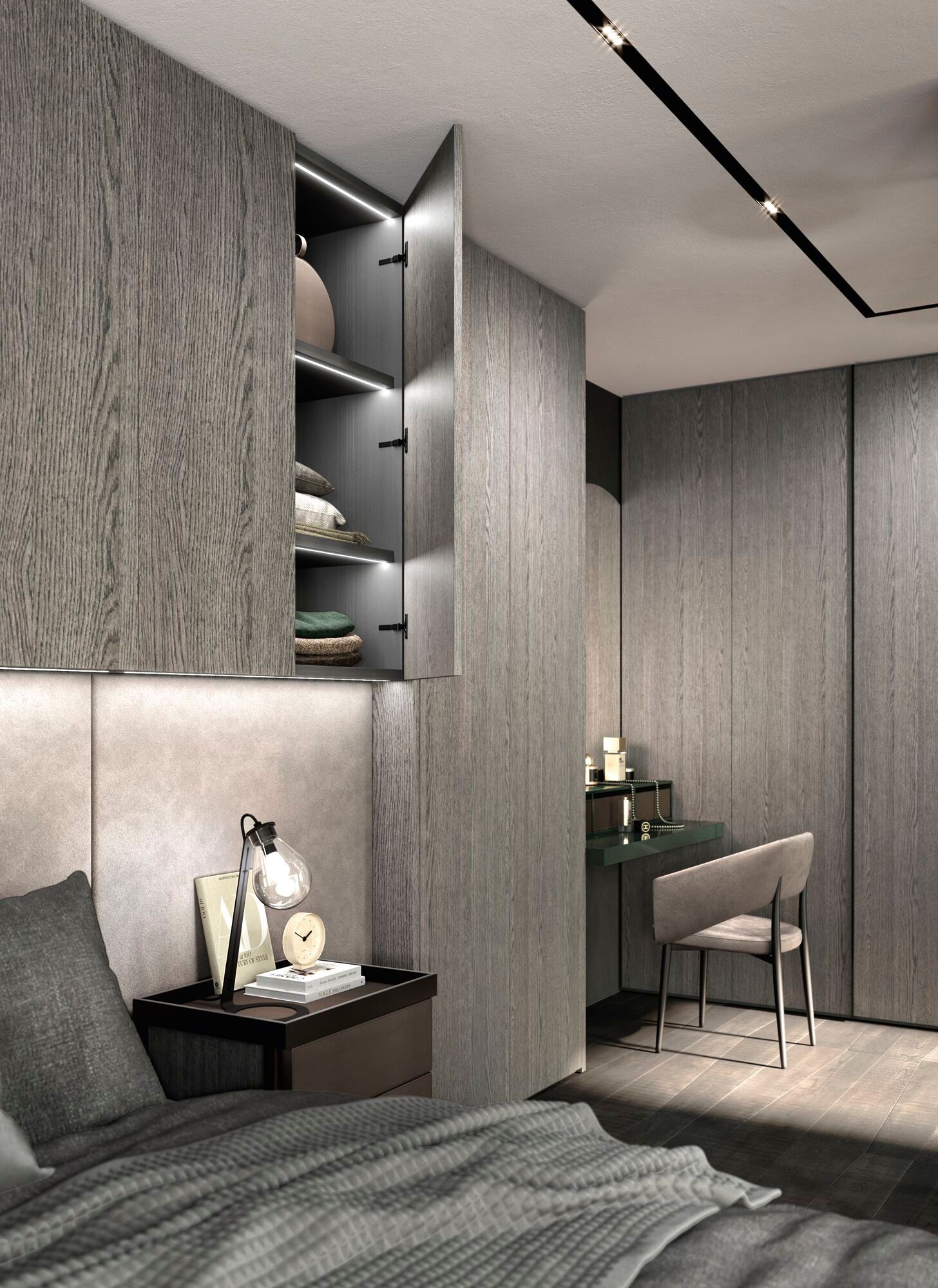 Обшивка из бархата и дерева Guzzini & Fontana Naked ARCH-00127213 - Вид №1