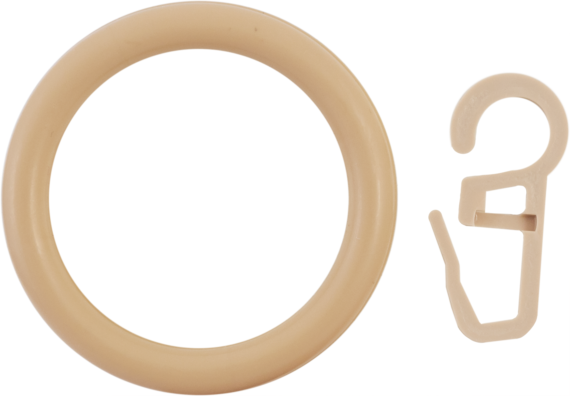 РУССКИЕ КАРНИЗЫ Кольца с крючками для штор 4 шт, цвет ель карпатская 86943598 STLM-0072640