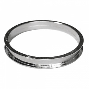 2125922 Браслет, внутренний диаметр 66 мм, белая бронза, упаковка 1 шт., цвет серебристый Rayher