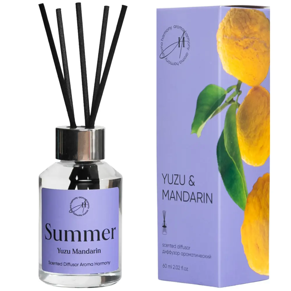 AROMA HARMONY Летний цитрусовый диффузор с юзу и мандарином 89359606 STLM-1565271