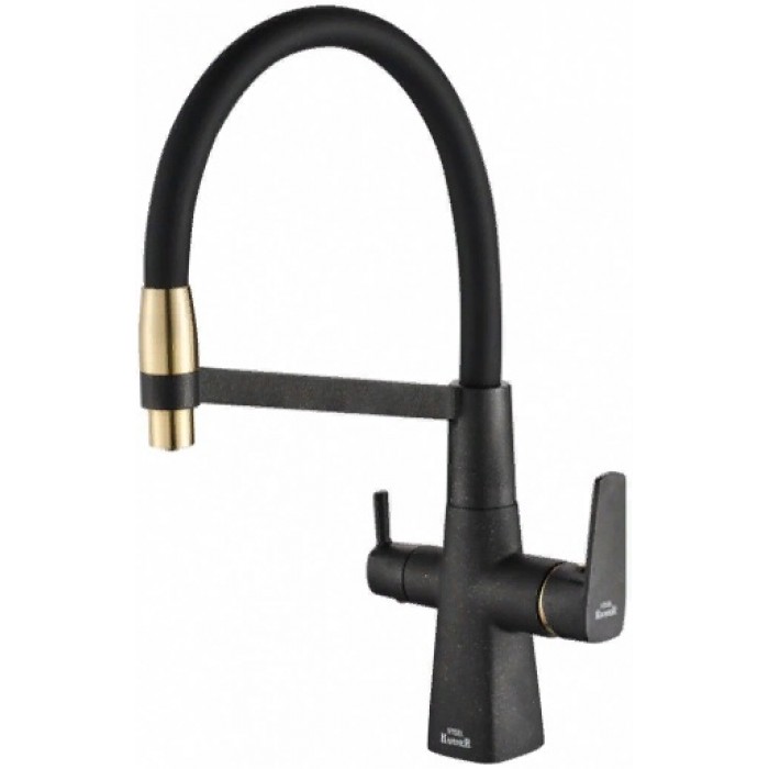Steel Hammer SH 818-6 BLACK BR Смеситель для кухни Zorg 431x291  - Вид №1