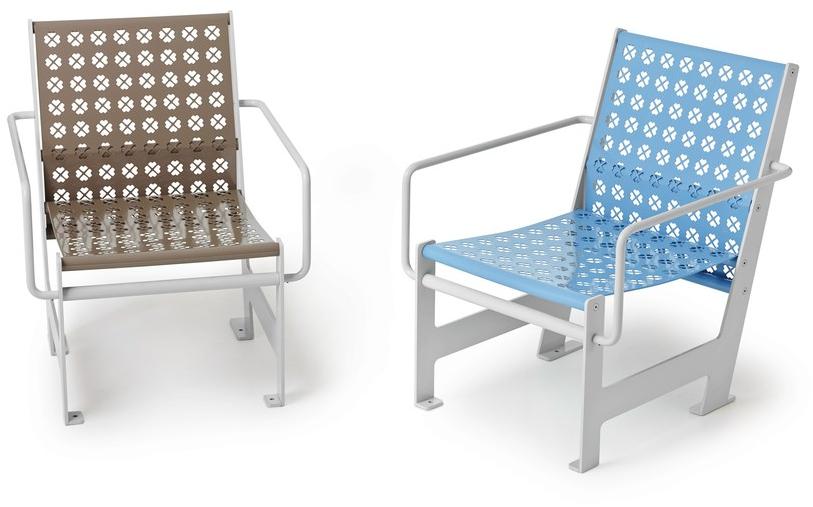 Nola Industrier Садовое кресло из стали с подлокотниками Low/high sun-id-1442851 - Вид №4