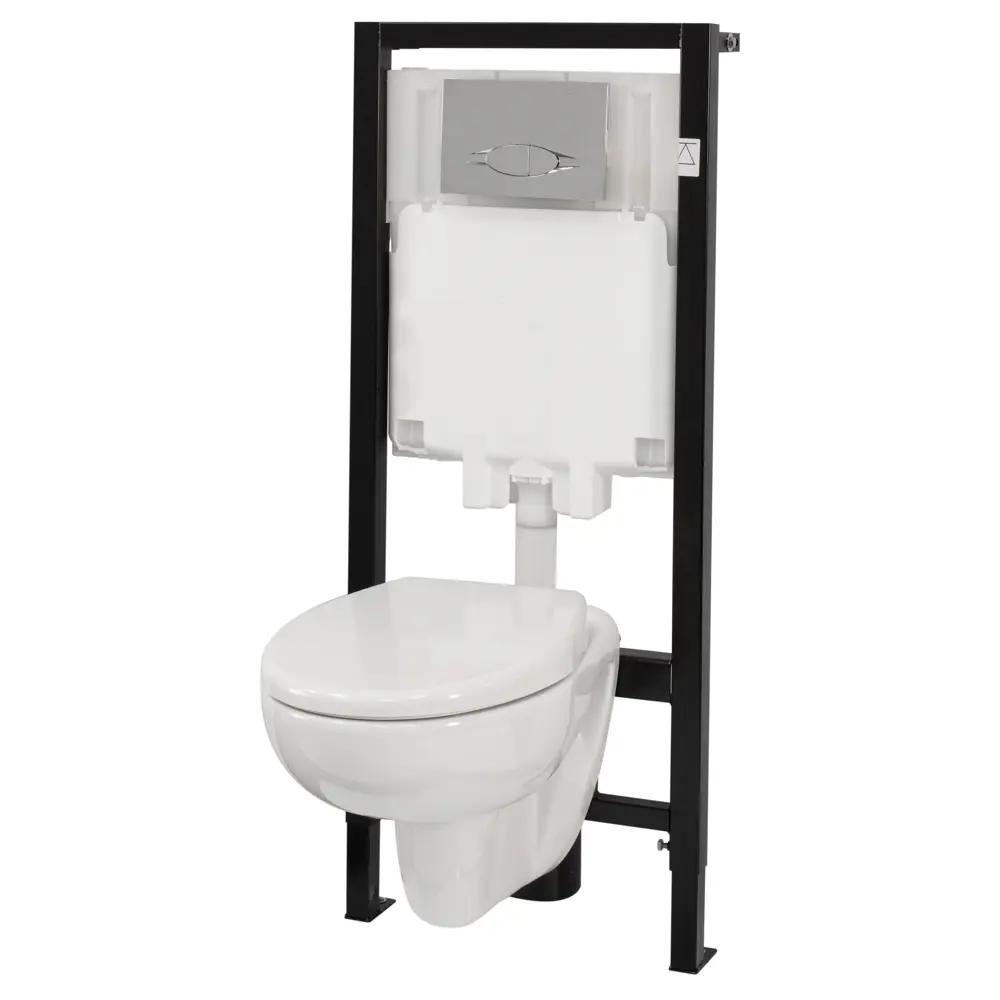 Комплект инсталляция с подвесным унитазом, кнопкой смыва и сиденьем с микролифтом Jacob Delafon Brive STLM-2157923