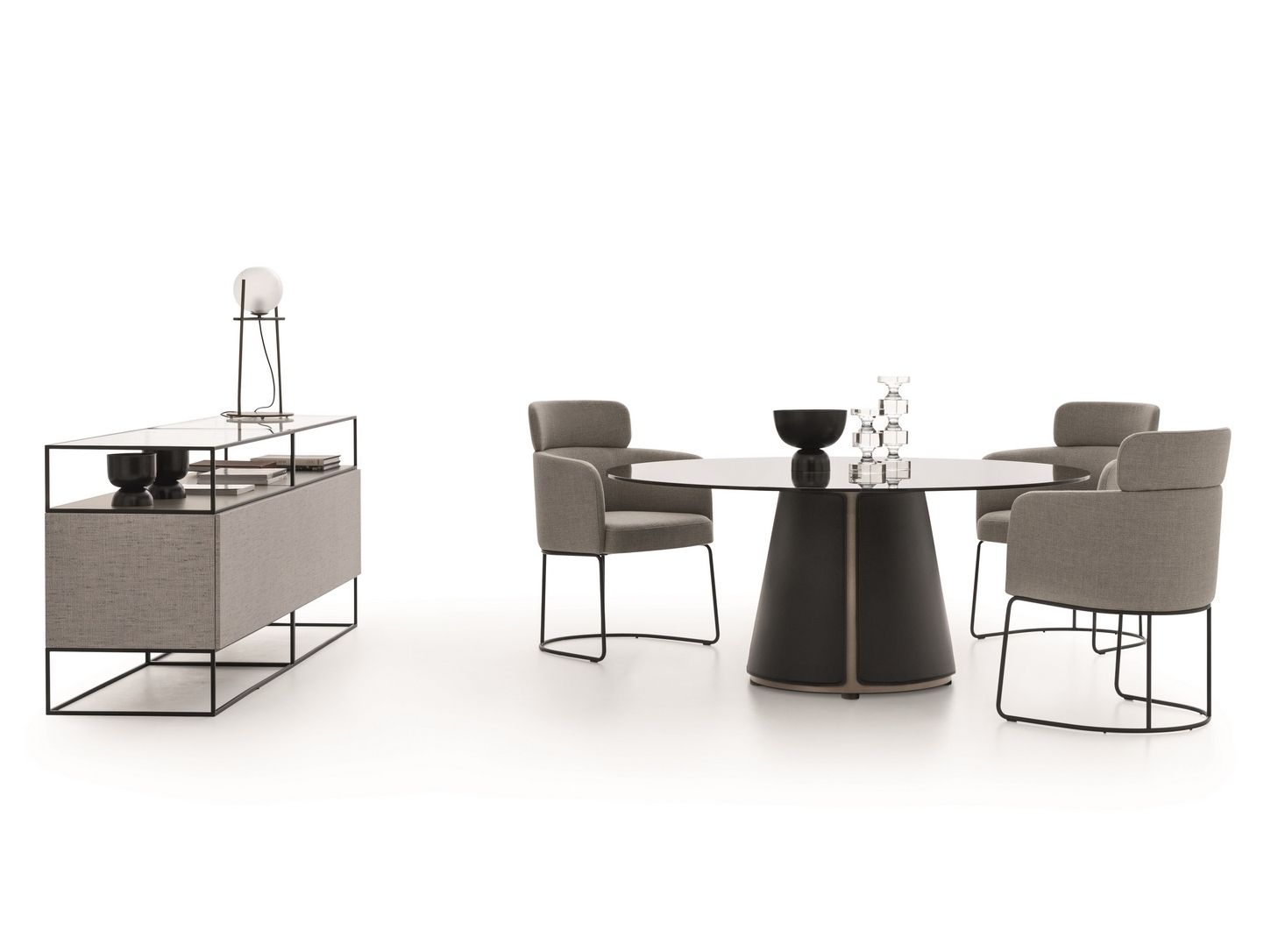 Круглый Хрустальный стол Ditre Italia ARCH-00033160 - Вид №5