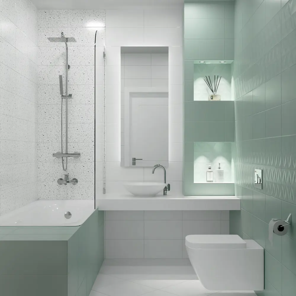 KREAFORTA Mersey - настенная плитка для ванной в природных тонах 89405702 STLM-1575954