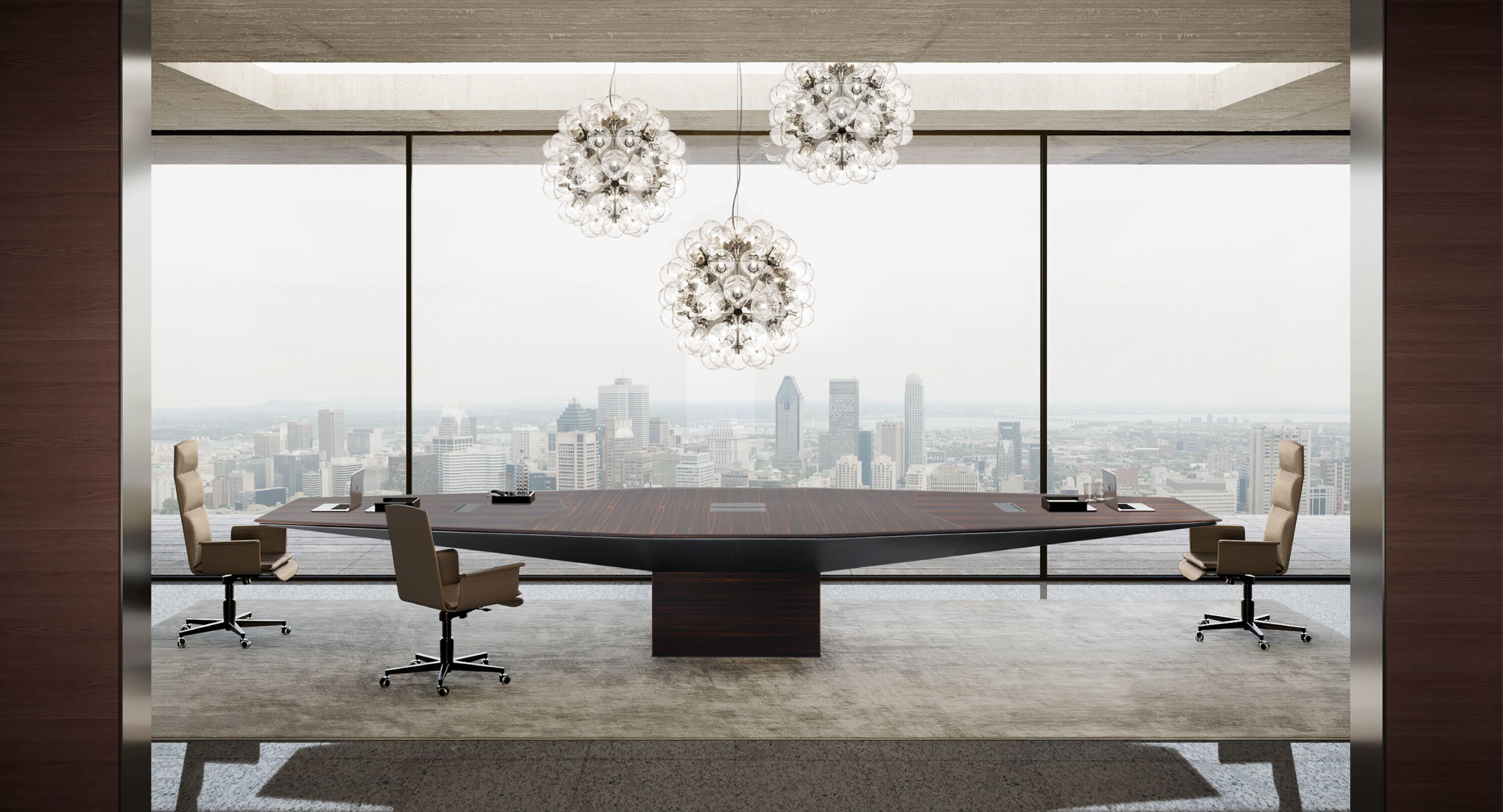 Деревянный восьмиугольный стол для совещаний с системой люверсов i 4 Mariani Евклидово ARCH-00066606 - Вид №2