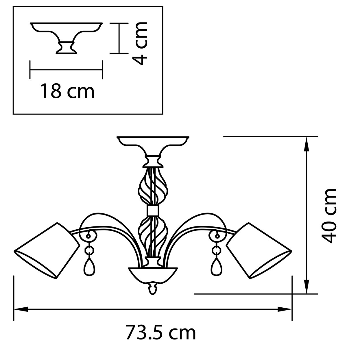 Потолочная люстра Lightstar Esedra 796058 LIGHTSTAR ESEDRA 058811 Белый  - Вид №1