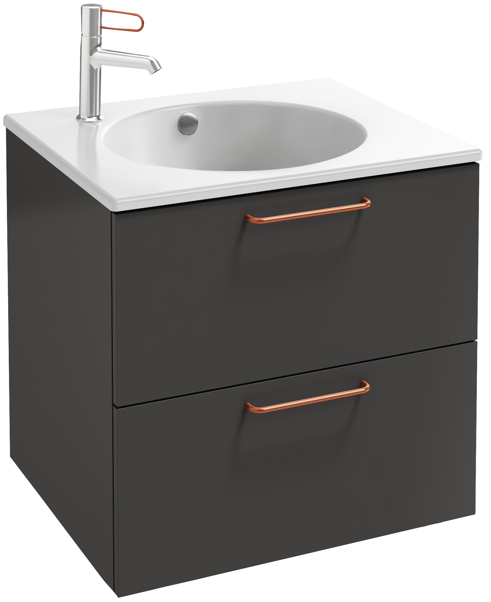 EB2520-R7-G1C Тумба под столешницу 60 см, 2 ящика, бронзовая ручка JACOB DELAFON ODÉON RIVE GAUCHE ODEON RIVE GAUCHE