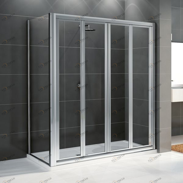 Novellini. Душевой уголок 162x90 см 2S+F с серебристым профилем STAR NSTAR2S1561BNSTARF841B