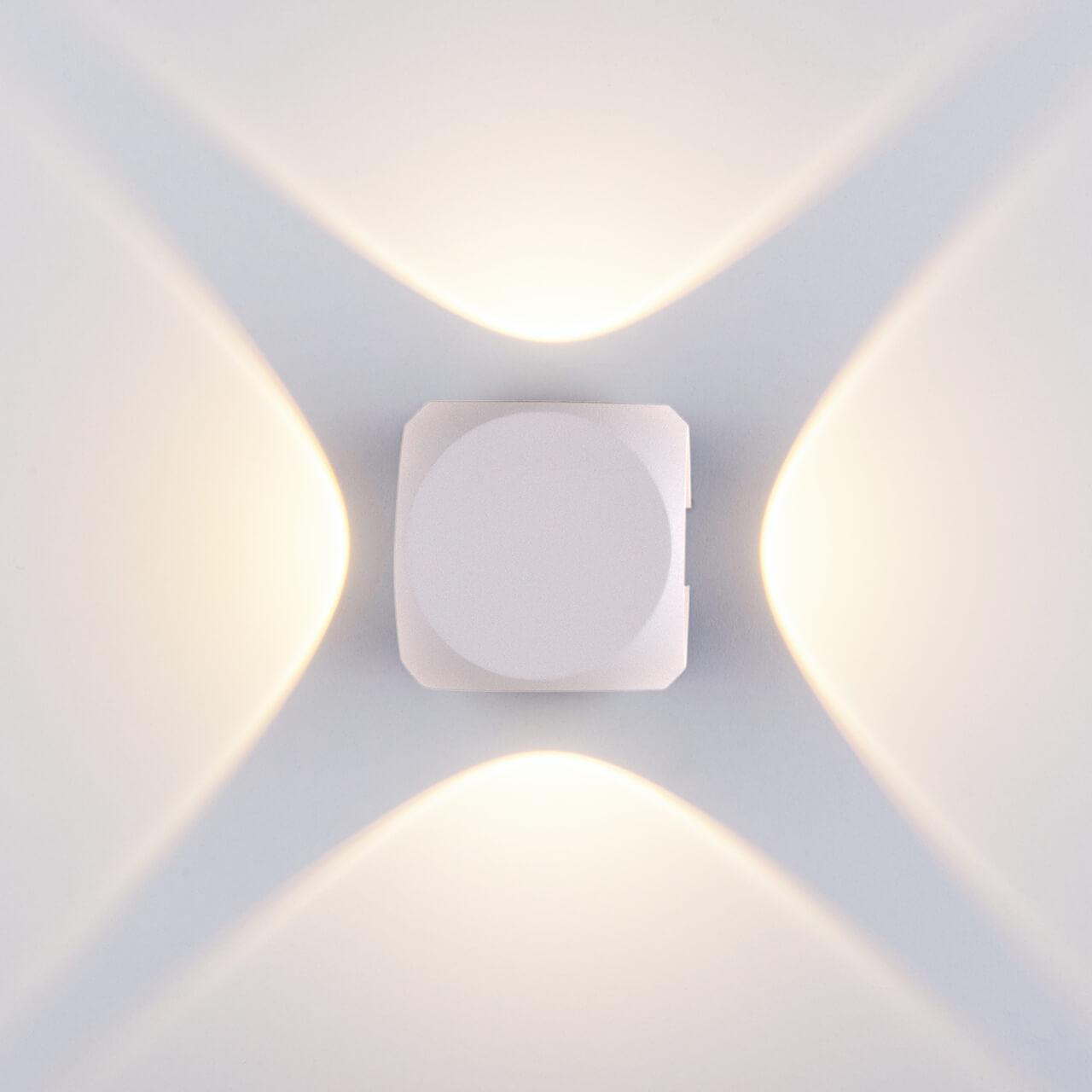 Уличный настенный светильник светодиодный 6х6,5х6,5 см белый Techno LED 4690389147722 ELEKTROSTANDARD - 00-3898450 Белый  - Вид №3