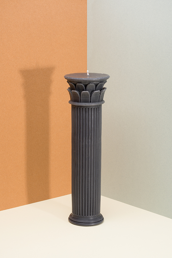 Свеча высокая синяя Hestia Column DOIY  253254 Черный  - Вид №1