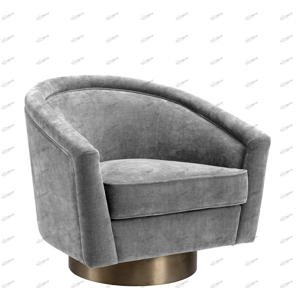 Кресло вращающееся с мягкими подлокотниками темно-серое Catene EICHHOLTZ ДИЗАЙНЕРСКИЕ 00-3878982 Серый 