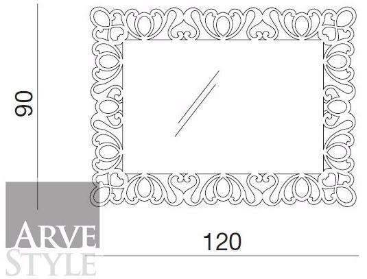 Arvestyle Настенное зеркало в раме Capri sun-id-1432822 - Вид №6