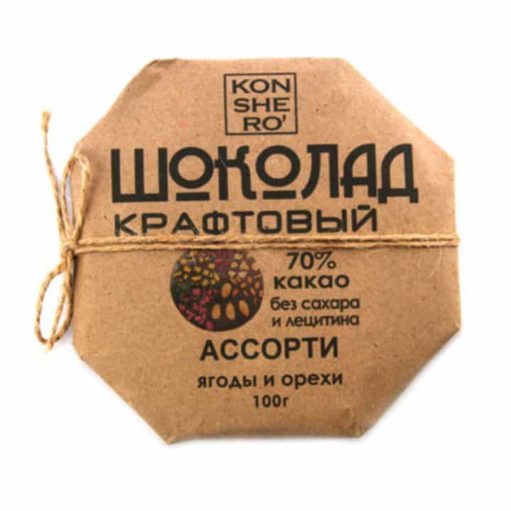 Крафтовый шоколад KONSHIRO Ассорти Santreyd 9767 - Вид №1