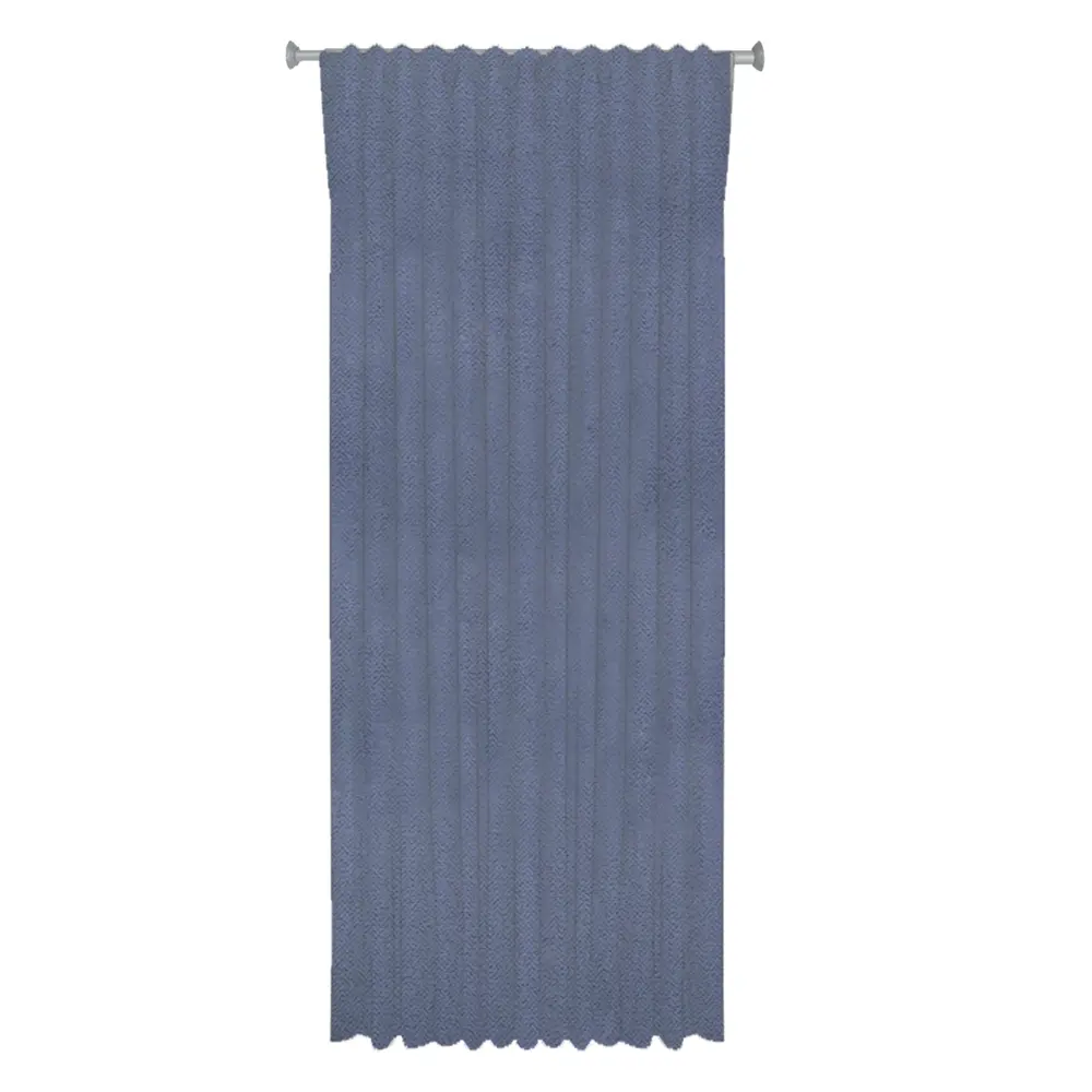 Штора на ленте со скрытыми петлями 200x280 см цвет голубой WITERRA STLM-2204563 - Вид №1