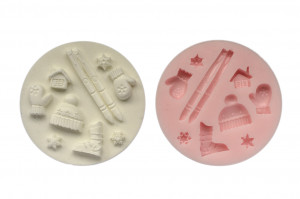 10169 Молд №1141 силикон Новый год HobbyPage