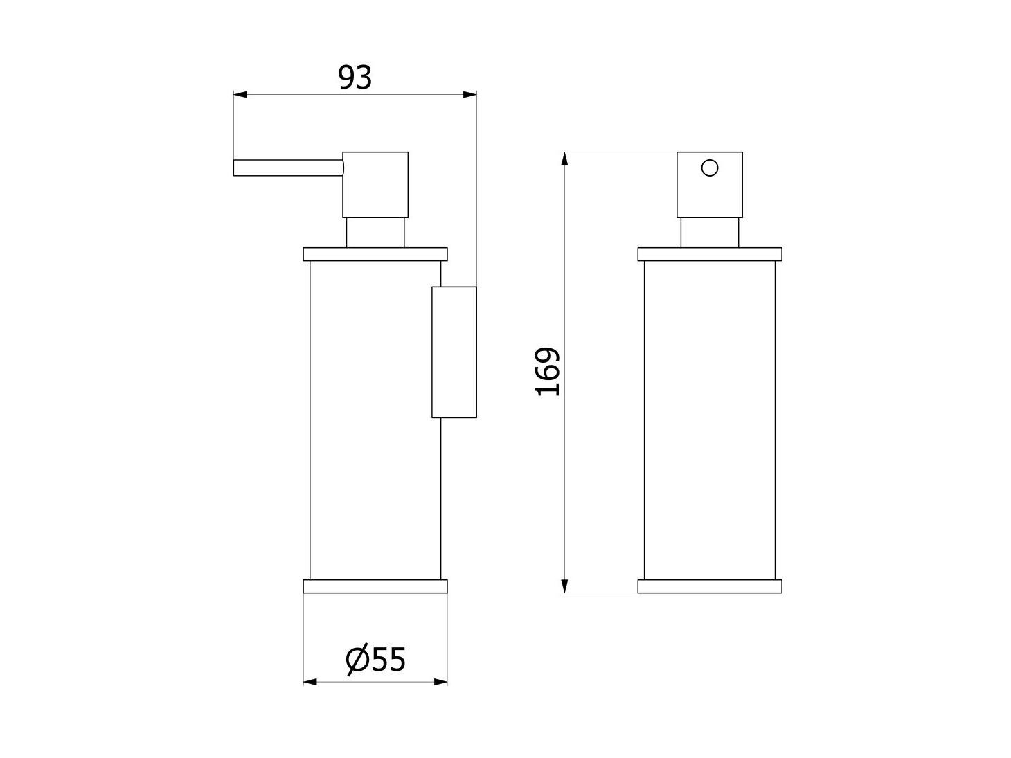 Настенный дозатор мыла из нержавеющей стали IB Solferino 316 ARCH-00019361 - Вид №1