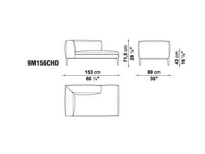Угловой диван из ткани B&B Italia Michel ARCH-00050009 - Вид №13