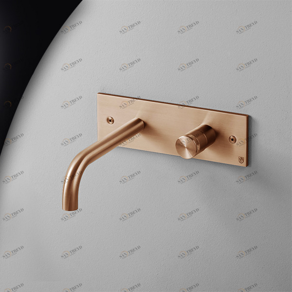 Смеситель для раковины HIRO HIR21R розовое золото Radomonte