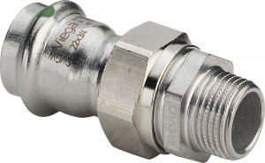 Viega Соединительный элемент резьбовой разъемный Sanpress Inox 2365 (438258)