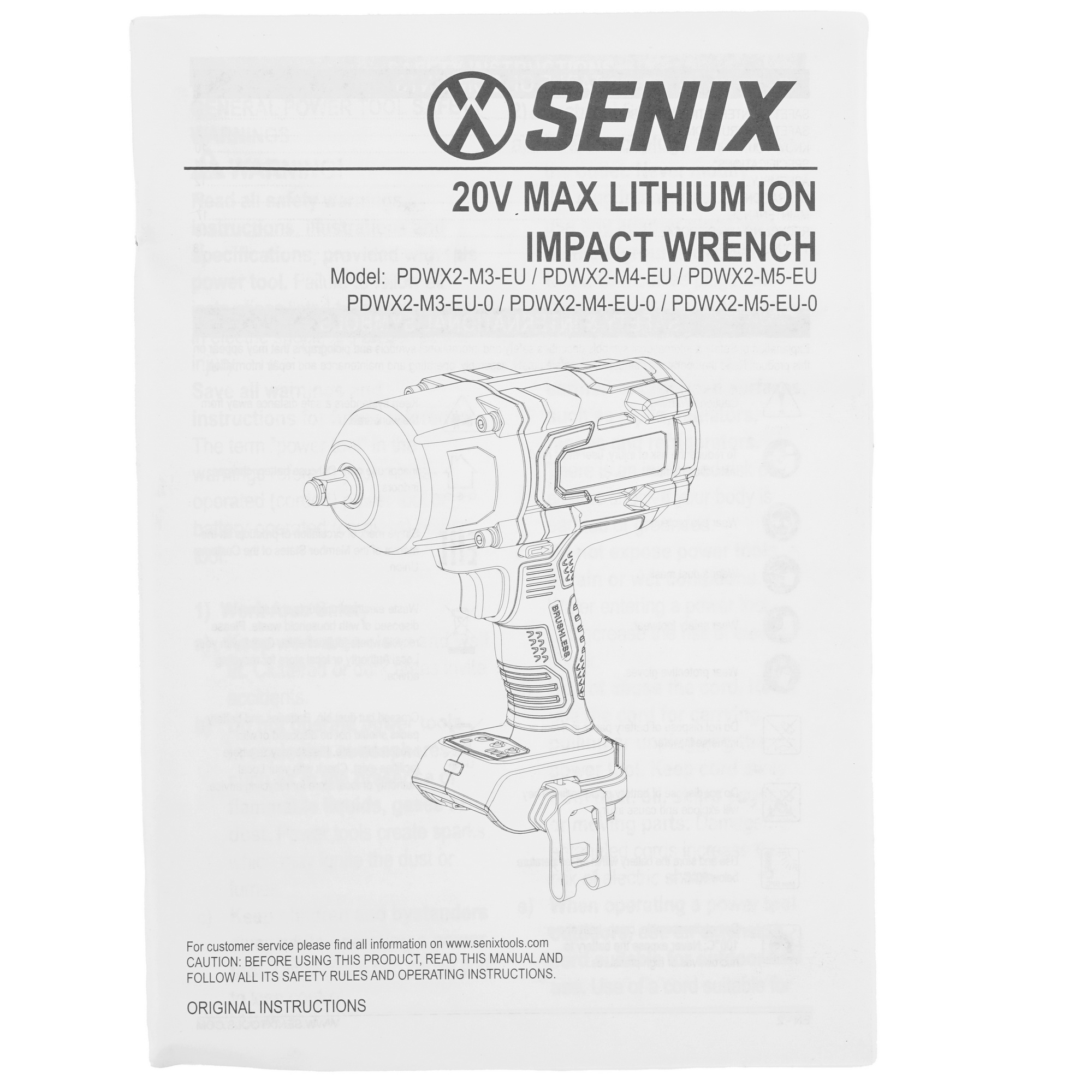 Гайковерт SENIX PDWX2-M5-EU 20 Volt Max X2  , Без ЗУ, Без АКБ 9067928 STDN-0140715 - Вид №5