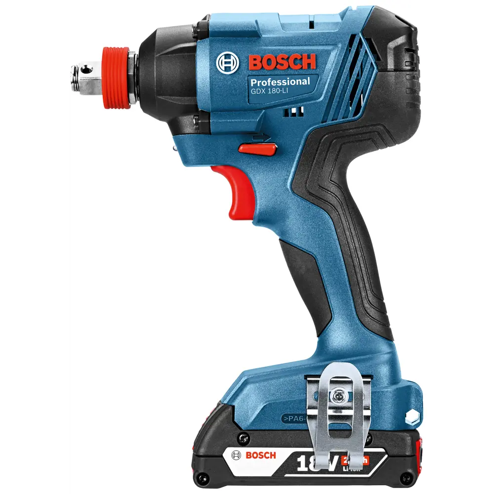 Гайковерт ударный Bosch GDX 180-Li Professional, 06019G5223, 18 В Li-Ion 2x2 Ач, 180 Нм BOSCH PROFESSIONAL STLM-2008136 - Вид №2