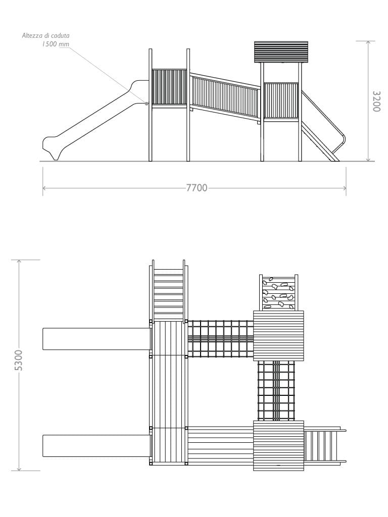 Рециркулированная пластиковая игровая структура EUROCOMITALIA COMBI SPIDER ARCH-00111578 - Вид №5