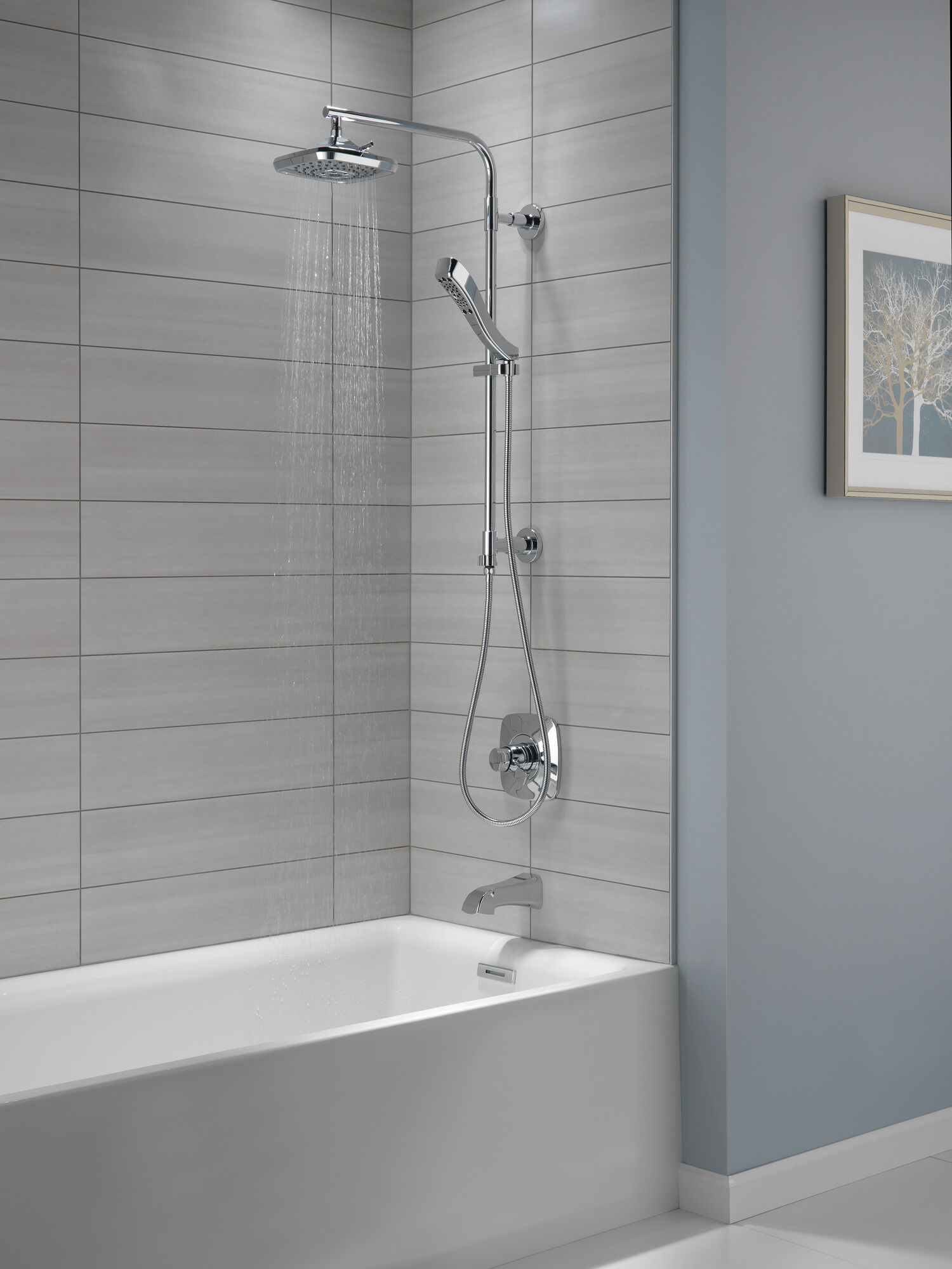 58820-PN Душевая стойка 26 дюймов, круглая Delta Faucet Universal Showering Полированный никель  - Вид №5